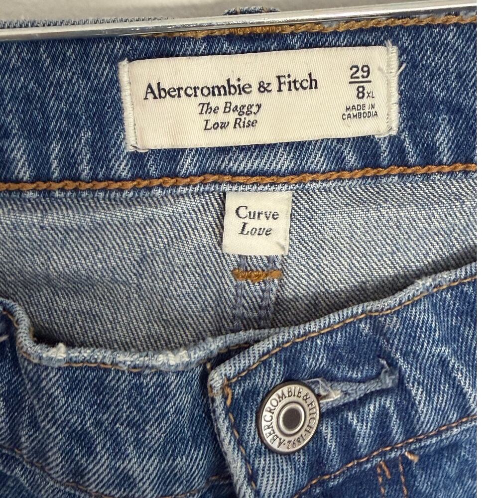 Abercrombie & Fitch The Baggy Low Rise Curvy Love size 29/8 - Picture 2 of 4